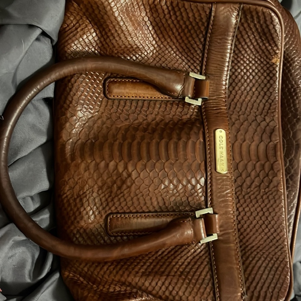 Cole Haan leather purse and matching wallet set